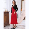 INSPIRE CHIC Women's Velvet Gilding Long Sleeve Open Front Elegant Cocktail Evening Shrug - 2 of 4