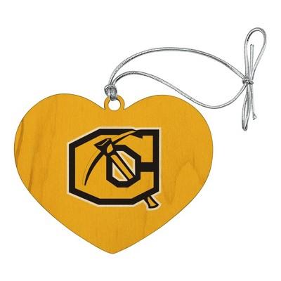 Cameron University Primary Logo Heart Love Wood Christmas Tree Holiday Ornament