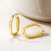 Ross-Simons Italian 10kt Yellow Gold Paper Clip Link Hoop Earrings - 3 of 4