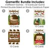 Big Dot of Happiness Forest Hedgehogs - 4 Woodland Birthday Party Games - 10 Cards Each - Gamerific Bundle - 3 of 4
