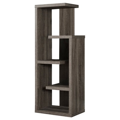Monarch Specialties Bookshelf Bookcase Etagere 4 Tier 48InchH Office Bedroom Laminate Brown Contemporary Modern