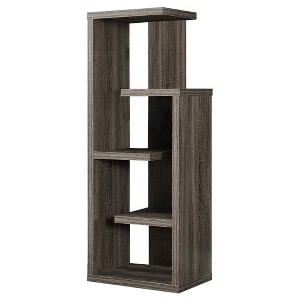 Monarch Specialties Bookshelf Bookcase Etagere 4 Tier 48InchH Office Bedroom Laminate Brown Contemporary Modern - 1 of 4