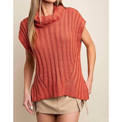 Women's TURTLE NECK SWEATER VEST - KORI
