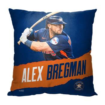 18"x18" MLB Houston Astros 23 Alex Bregman Player Printed Throw Decorative Pillow