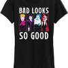 Women's - Disney - Evil Queen Cruella Ursula Maleficent Bad Looks So Good Short Sleeve Graphic T-Shirt - 2 of 4