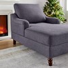 VANOMi 38.58'' Upholstered Chaise Lounge with Adjustable Backrest and English Rolled Arms - 2 of 3