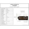 Urban Ambiance Luxury Farmhouse Bath Light 8.25''H x 14.75''W,  Olde Bronze Finish,  Berkeley Collection, UHP3900 - 3 of 4