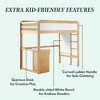 Saracina Home Adyn Contemporary Twin Kids' Loft Bunk Bed with Desk Natural Pine - 4 of 4