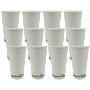 StalkMarket 20 oz Compostable Hot Cup PLA Lined SFI Paper - 12 ct - 1 of 3