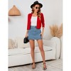 BLUEMING Womens Soft Knit Sweater Cardigan Bracelet Sleeve Open Front Cardigan Above Hip Length Cardigan - 4 of 4