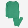 Leveret Kids Two Piece Long Sleeve Cotton Solid Classic Color Pajamas - 4 of 4