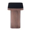 HomeRoots 18" Black And Bronze Glass And Steel Pedestal End Table - 4 of 4