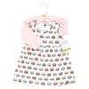 Hudson Baby Infant and Toddler Girls Cotton Dress and Cardigan Set, Macarons - 2 of 4