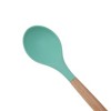 Unique Bargains Spoon Hand Wash Only Large Solid Spoon Silicone Wooden Handle 12.6" 1 Pc - 4 of 4