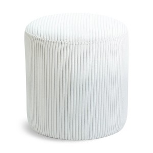 Meridian Furniture,Roy Microsuede Fabric Ottoman/Stool - 1 of 4