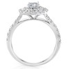 Pompeii3 1 Ct TW Diamond Cushion Halo Engagement Ring in White Gold - 2 of 4