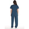 Just Love Solid Stretch Scrub Set for Women Stretchy Mock Wrap Top and Cargo Pants - 3 of 3