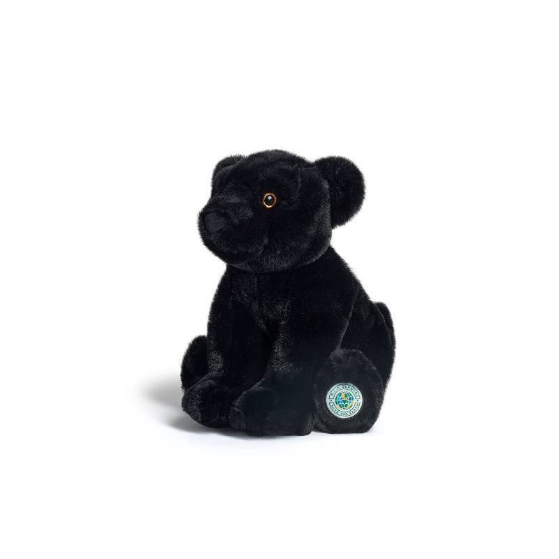 FAO Schwarz 10&#34; Planet Love Recycled Bottle Black Panther Toy Plush, 5 of 11