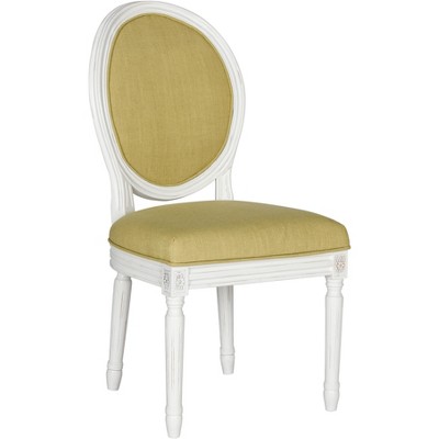 Holloway 19'' Spring Green and Cream Linen Upholstered Side Chair Set