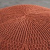 ARTPLAN Round Pouf Ottoman Home knit Floor Foot Pouf Woven Stool For Living Room, Lounge and Bedroom - 4 of 4
