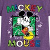 Girls' - Disney - Mickey Mouse Cartoon Pop Fitted Short Sleeve Graphic T-Shirt - 2 of 4