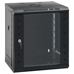 vidaXL 12U Wall Mounted Network Cabinet 19" IP20 20.9"x15.7"x23.6" - 1 of 4