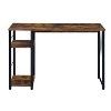 Sapphtopaz 47.5" Writing Desk with Open Shelves Rectangular Office Desk with Metal Open Base Wood Computer Desk for Bedroom, Study Room, Office - 3 of 4