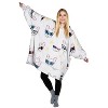 Catalonia Woman Wearable Blanket Hoodie Oversized Sweatshirt, Warm Fleece Pullover Adult Blanket, Cozy Birthday Gift for Woman Wife - 2 of 4