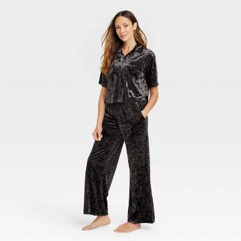 Stars Above Women's Henley Super Soft Sleep Pajama 2 Piece Set Ripe Red XL  at  Women's Clothing store