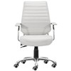 Zuo Enterprise Low Back Office Chair White - 4 of 4