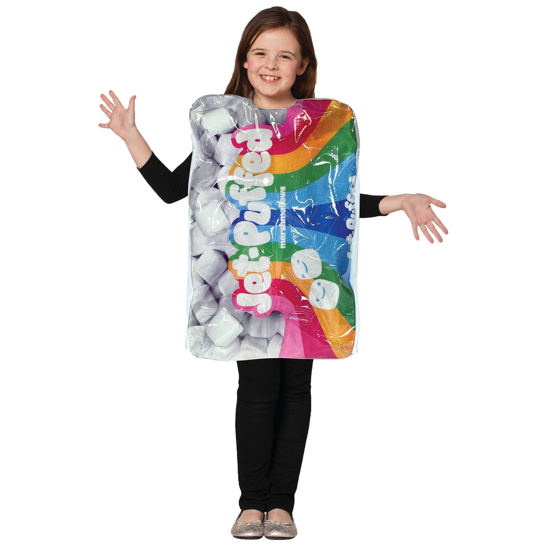 Imposta Costumes Kids' Kraft Jet Puffed Marshmallows Bag Costume Bodysuit M White