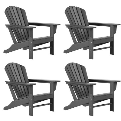WestinTrends Dylan HDPE Outdoor Patio Adirondack Chair (Set of 4)