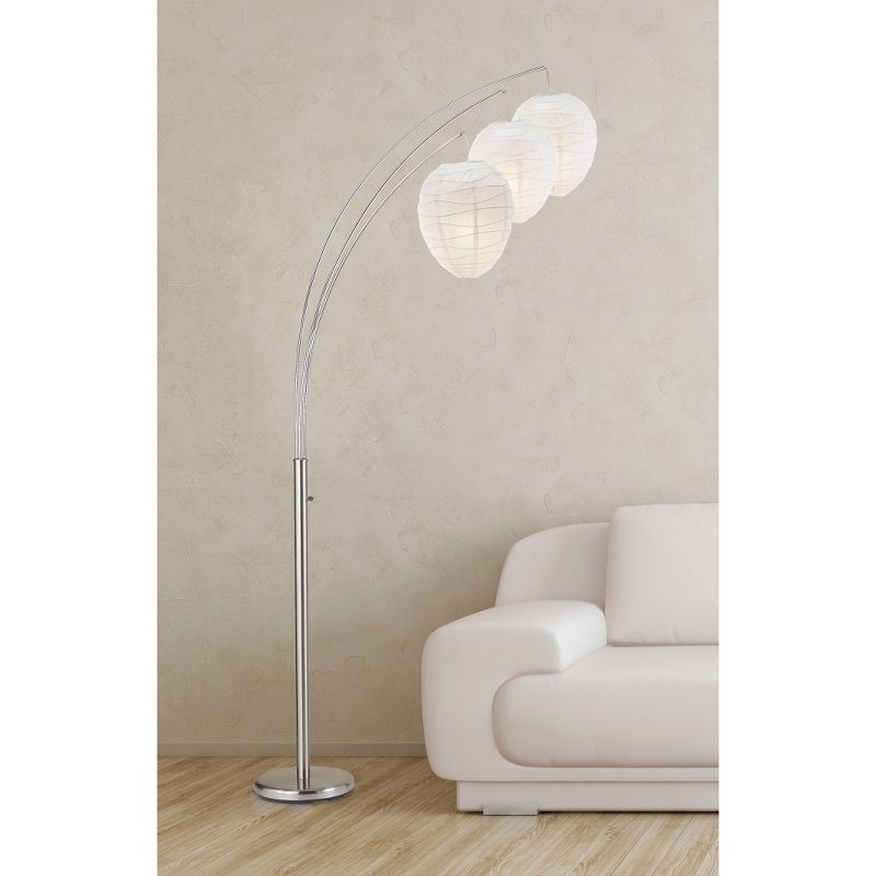 Belle Arc Lamp Silver - Adesso, 3 of 5