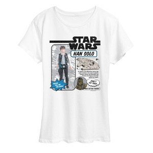 Women's - Star Wars - Han Solo Action Figure Short Sleeve Graphic T-Shirt - 1 of 4