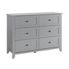 6 Drawers Dresser for Bedroom, Modern Dresser with Deep Drawers and Nickel Round Handle, Wooden Bedroom Drawer Dresser,for Bedroom,Living Room - 2 of 4