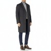 LONDON FOG Men's L19195 Signature Wool Blend Top Coat - Available in Black Camel & Charcoal - 4 of 4
