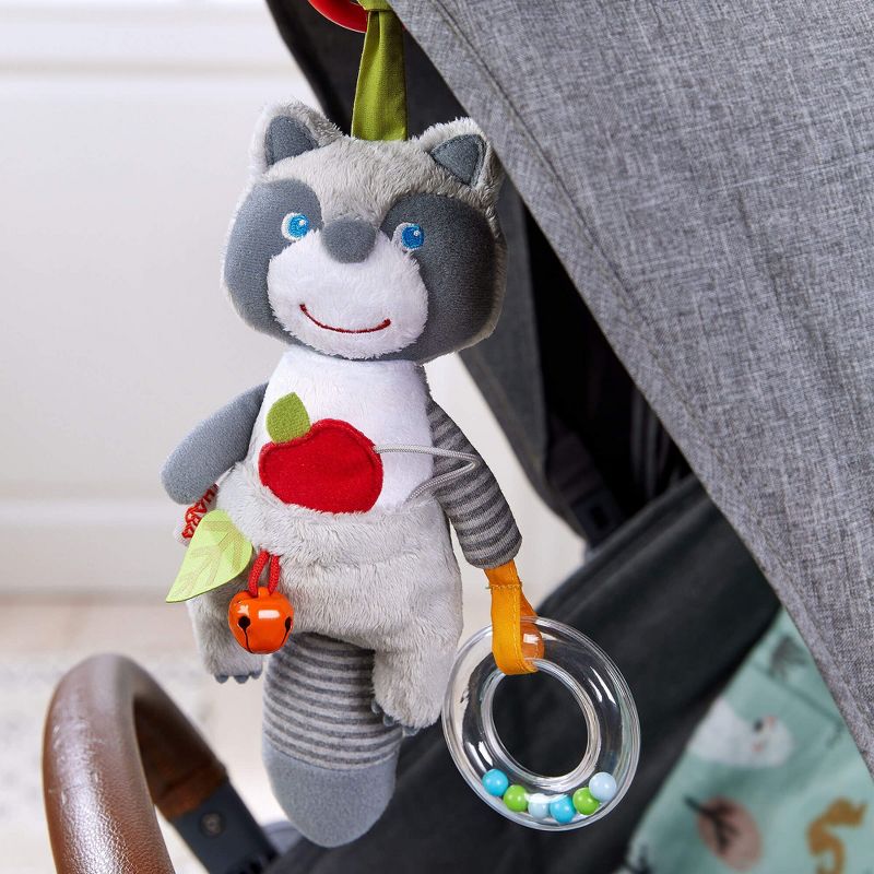 HABA Willie the Raccoon Soft Dangling Figure - for Car Seats, Strollers, Playpens, 2 of 6