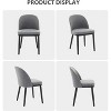 Upholstered Dining Chairs Set of 2,Modern Fabric Dinner Chairs with Wood Legs,Large Dining Room Kitchen Chairs with High Back and Deep Seat - 3 of 4