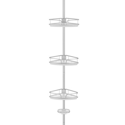 Corner Shower Caddy Adjustable Shower Shelf Constant Tension Rack NEW