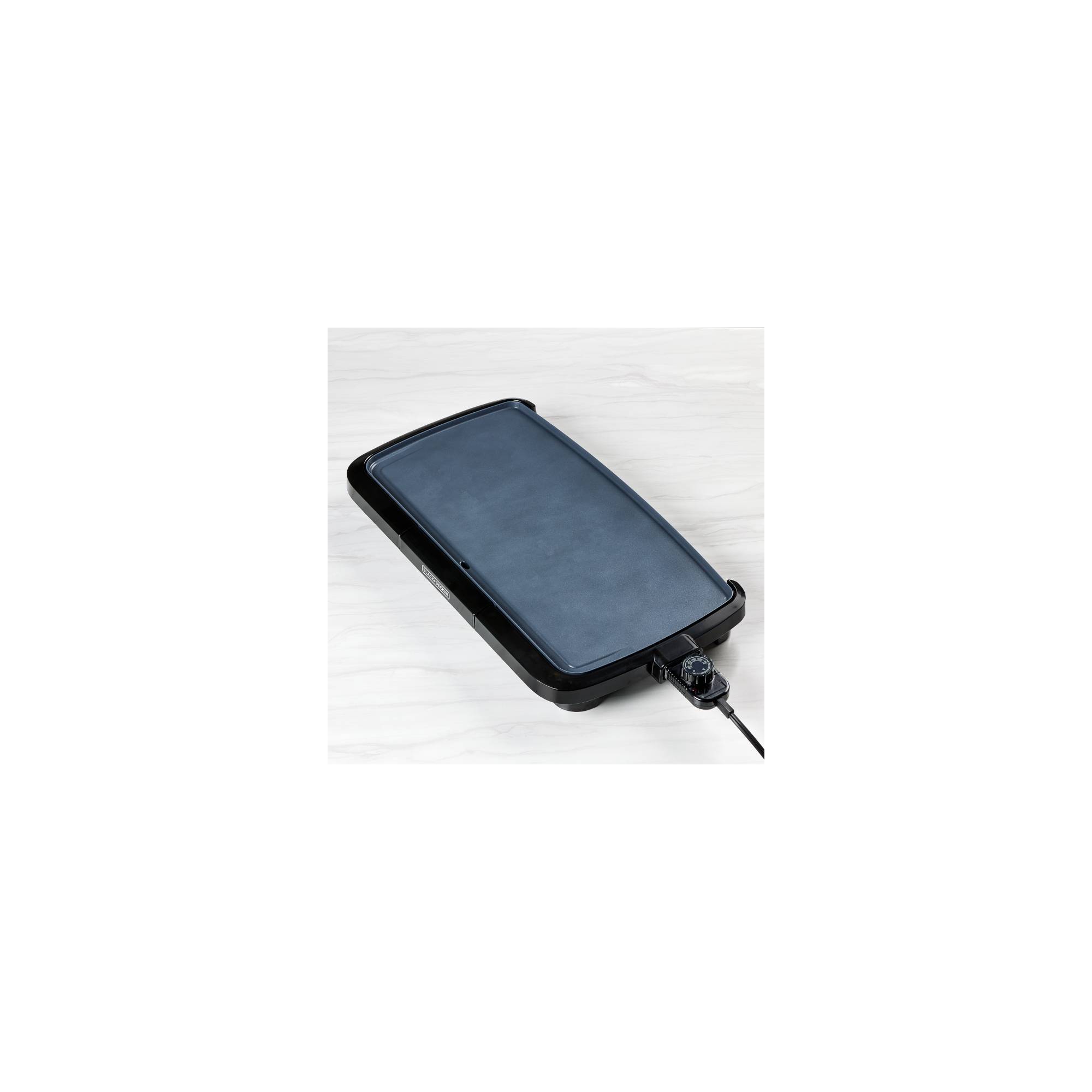 BLACK+DECKER 20" Family-Sized Electric Griddle Black: Nonstick, Tabletop, Temperature Control, 1500W
