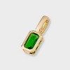 14K Gold Dipped Rectangle Birthstone Charm - A New Day™ - 2 of 2