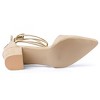 Allegra K Women's Pointed Toe Block Heels Lace Up Pumps - 4 of 4