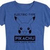 Women's - Pokémon - Pikachu Electric Type Short Sleeve Graphic T-Shirt - 2 of 4