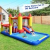 Infans Inflatable Water Slide Castle Kids Bounce House Indoor & Outdoor w/ 480W Blower - 3 of 4