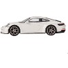 Porsche 911 (992) GT3 Touring Crayon Gray Limited Edition to 4800 pieces Worldwide 1/64 Diecast Model Car by Mini GT - 2 of 4
