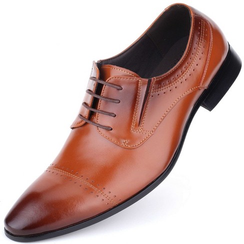 Mio Marino - Men's Polish Oxford Dress Shoes - Umber, Size: 12 : Target