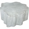 Forest Grove Coffee Table Aluminum Antique Silver - ZM Home: Modern Pedestal Base, No Assembly Required - 4 of 4