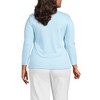 Lands' End Women's 3/4 Sleeve Supima Cotton Polo Shirt - 2 of 3