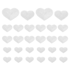 Unique Bargains DIY Embroidery Clothing Sequins Heart Iron on Patches - 1 of 4