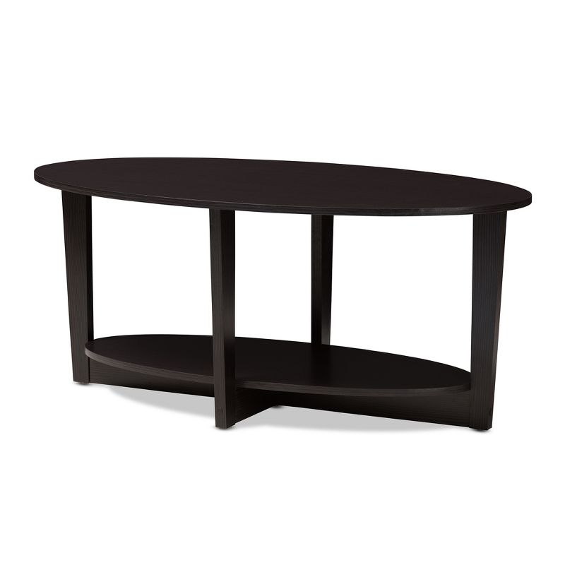 Jacintha Modern and Contemporary Finished Coffee Table Dark Brown - Baxton Studio, 1 of 8